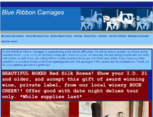 Tablet Screenshot of blueribboncarriages.com